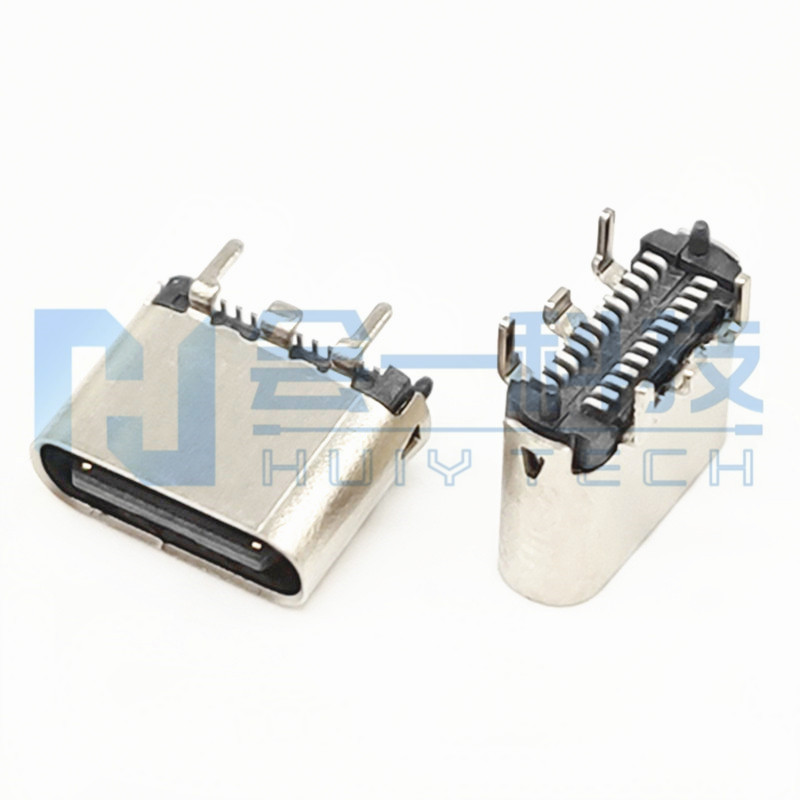 TYPE-C 24PF 立贴 H=6.50