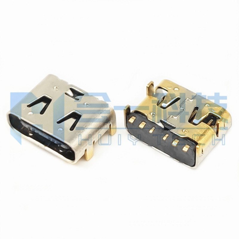 TYPE-C 10PF 板上型 四脚插 L=6.1/6.4/7.9