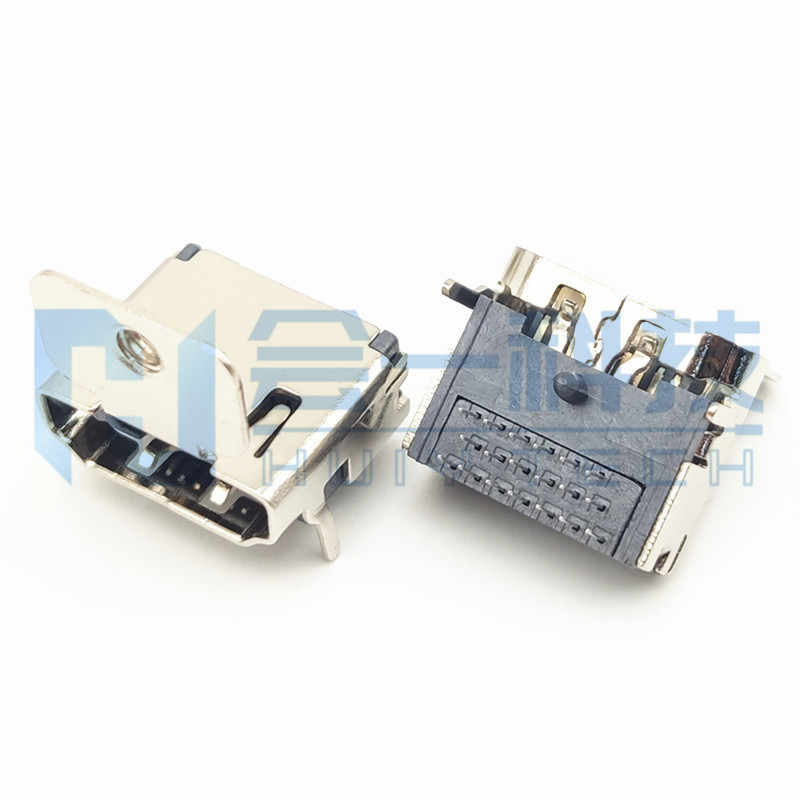HDMI A TYPE 19PF 板上 三排针 带耳
